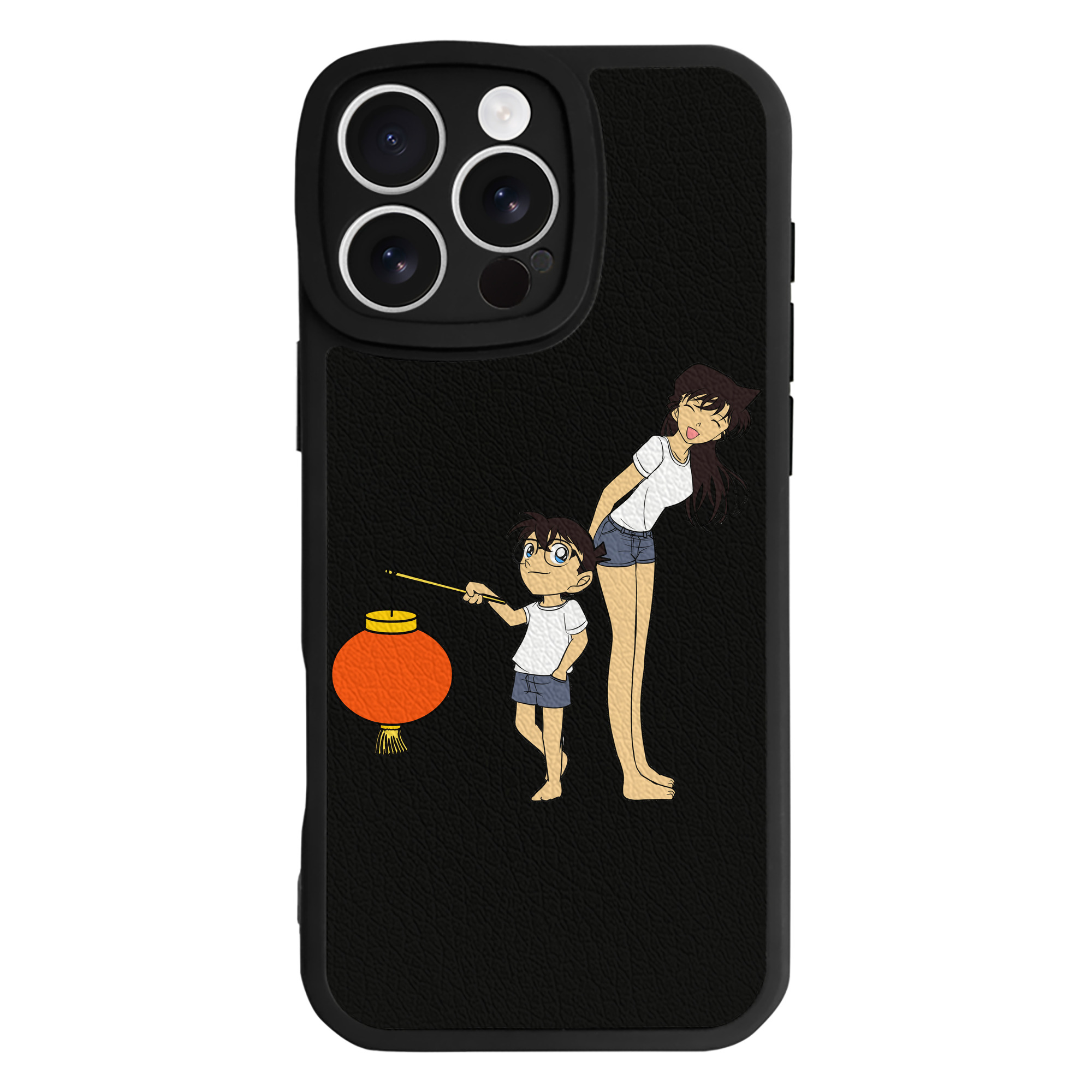（画像用） 名探偵コナン 毛利 蘭 もうり らん、モーリ ラン Detective Conan Rachel Moore 【iPhone 16シリーズ対応】シリコンスマホケース（レザー調） 材質：シリコン